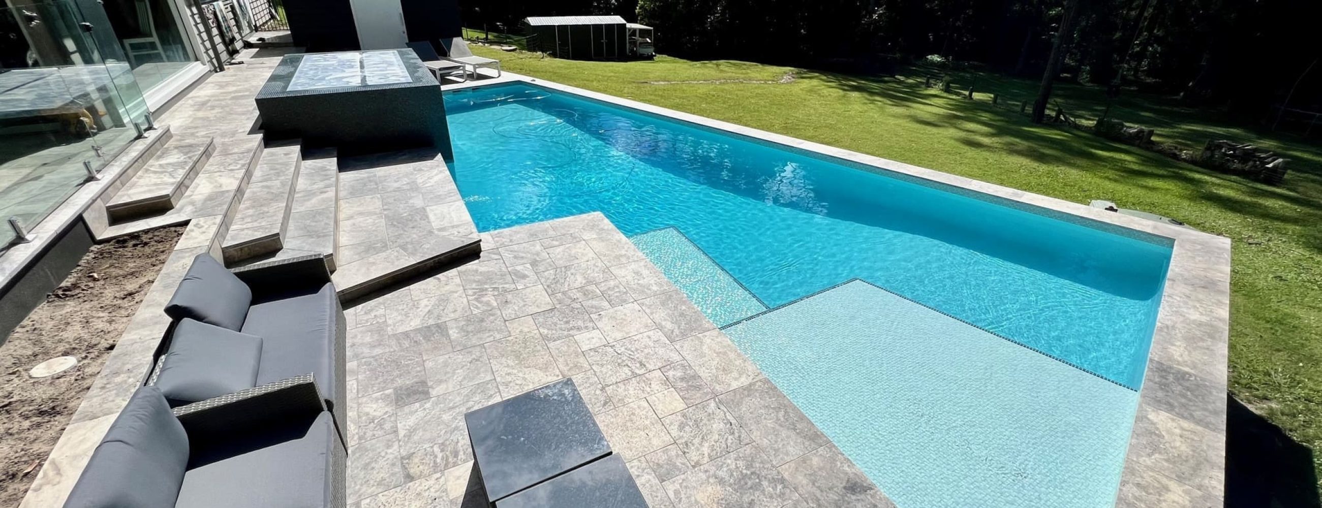 Dove Grey Fibreglaze Pools